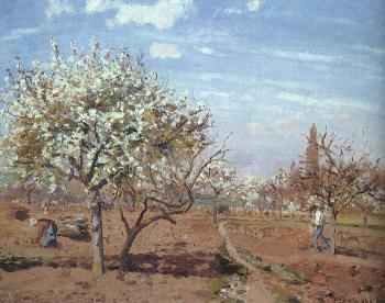 卡米耶 畢沙羅 Orchard in Bloom at Louveciennes